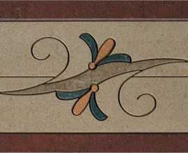 Бордюр Casalgrande Padana Fascia Floreale B Palissandro (Rosa Portogallo, Madras Pink) 15x30