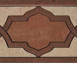 Бордюр Casalgrande Padana Fascia Rinascimento B Palissandro (Palissandro, Madras Pink, Rosso Soraya) 15x30
