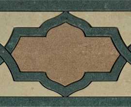 Бордюр Casalgrande Padana Fascia Rinascimento B Botticino (Botticino, Verde Guatemala, Bronzetto) 15x30