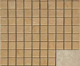 Декор Casalgrande Padana Marte Levigato Botticino Mosaico Su Rete 2.5x2.5 30x30