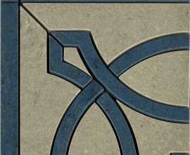Декор Casalgrande Padana Angolo Rinascimento B Grigio Egeo Levigato (Grigio Egeo, Azul Bahia) 15x15