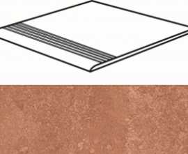 Ступень Casalgrande Padana Marte Levigato Rosso Soraya Gradino 30x30