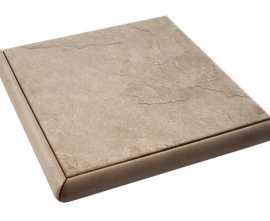 Ступень Casalgrande Padana Gradone Angolare Rusticato Ardesia Bianco Naturale 9.5мм 30x30