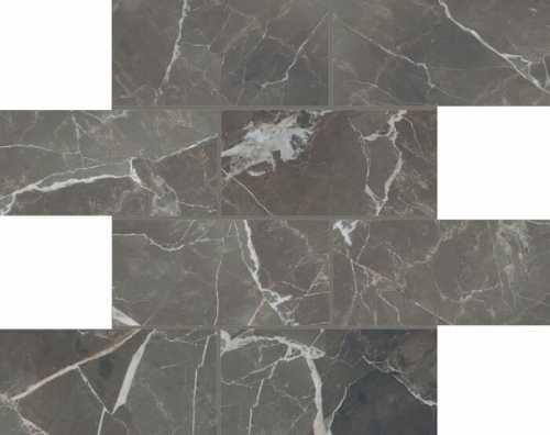 Декор Casa Dolce Casa 763263 Stones 2.0 Calacatta Black Mat Muretto 6mm 7,5x15 30x30