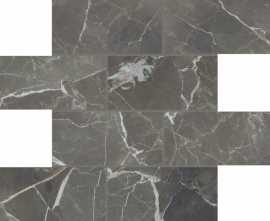 Декор Casa Dolce Casa 763263 Stones 2.0 Calacatta Black Mat Muretto 6mm 7,5x15 30x30