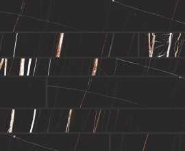 Декор Casa Dolce Casa 752803 Stones 2.0 Sahara Noir Glossy Modulo Listello SF 30x60