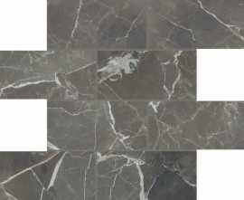 Декор Casa Dolce Casa 756817 Stones 2.0 Calacatta Black Smooth Muretto 6mm 7,5x15 30x30