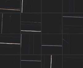 Декор Casa Dolce Casa 752808 Stones 2.0 Sahara Noir Glossy Mosaico 6mm 7,5x7,5 30x30