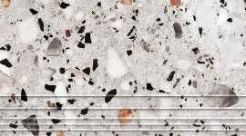Ступень ProGRES Ceramica NR0371 Evia Terrazzo Серая 30x120