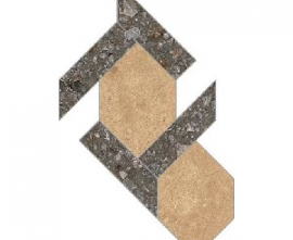 Декор Cerim 772840 Match Up Decoro Lock Coffee Mix-Cinnamon Comfort 38.69x38.69