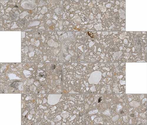 Декор Cerim 772564 Match Up Earl Grey Mix Glossy Muretto 6mm 7.5x15 30x30