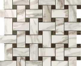 Мозаика Атлас Конкорд Россия 600110000069 S.M. Calacatta Gold Twist Mosaic 30.5x30.5
