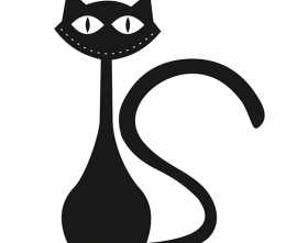 Артвалентто Декор Black cat 1 10х10