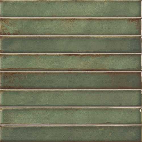 Плитка La Platera Brick Raku Emerald 35x35