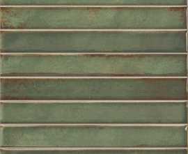 Плитка La Platera Brick Raku Emerald 35x35
