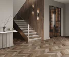 Керамогранит Wood Latina Brown Chevron M Laparet