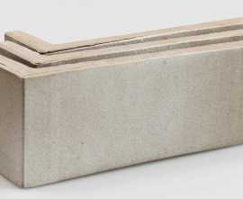Клинкерная плитка Terramatic Plato Grey угловая AC 8104 (Y) 185x60x71x14