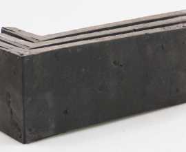 Клинкерная плитка Terramatic Moon Black угловая ABDK 7403/2 (Y) 185x60x71x14