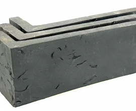 Клинкерная плитка Terramatic Moon Black угловая AB 7403 (Y) 185x60x71x14