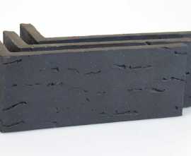 Клинкерная плитка Terramatic Koro Black угловая AB 7203 (Y) 185x60x71x14