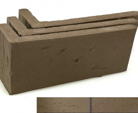Клинкерная плитка Terramatic Moon Brown угловая 2401 (Y) 185x60x71x14