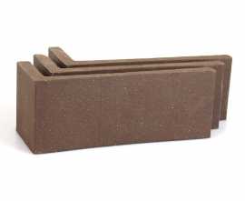 Клинкерная плитка Terramatic Plato Brown угловая 2101 (Y) 185x60x71x14