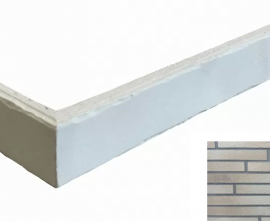 Клинкерная плитка Terramatic Forta Grey Riegel 8304 R (Y) угловая 400x40x14