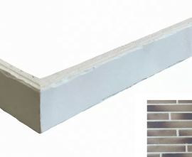 Клинкерная плитка Terramatic Forta Grey Riegel 8303 R (Y) угловая 400x40x14