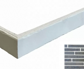 Клинкерная плитка Terramatic Forta Brown Riegel 2301/2 R (Y) угловая 400x40x14