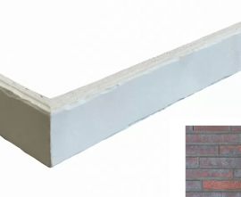 Клинкерная плитка Terramatic Forta Bordo Riegel 4301/2 R (Y) угловая 400x40x14