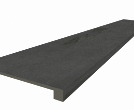 Ступень Coliseumgres 620070002377 Ardesia Black Scalino Front 33x120
