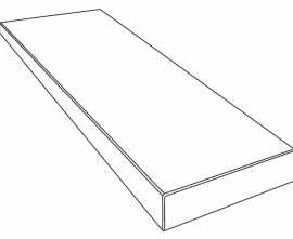 Ступень Versace PF60016820 Tarsia Gradone Ang. Top DX Avorio Apuano Lux 3D Rett 32x120x4.5