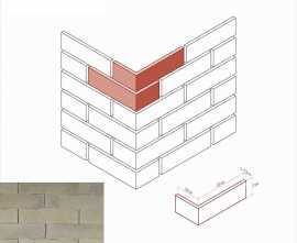 Искусственный камень White Hills 379-95 Сити брик Угол 10x22x7