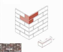 Искусственный камень White Hills 319-65 Брюгге брик Design угол 8x19x6.5