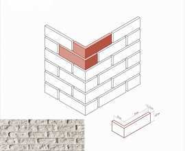 Искусственный камень White Hills 315-05 Брюгге брик угол 8x19x6.5