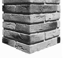 Искусственный камень White Hills 381-45 Остия брик угол 12x26.5x4.9