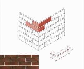 Искусственный камень White Hills 351-45 Терамо брик угол 9x20,5x5.5