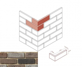 Искусственный камень White Hills 684-65 Ринн Брик Design угол 8.5x19x6.5