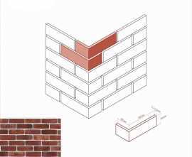 Искусственный камень White Hills 369-45 Линц брик Design Угол 8,5 х 19,5x6,6