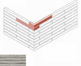 Искусственный камень White Hills 699-18 Бран брик 3D Design угол 6,7-7,5/32,5-33,5 (7/33) x 4 x 5