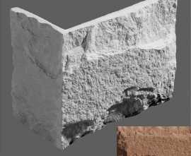 Искусственный камень Leonardo Stone Угловой элемент Турин 915 17,6/7,4(26/12,5)x14.5x3