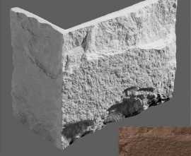 Искусственный камень Leonardo Stone Угловой элемент Турин 910 17,6/7,4(26/12,5)x14.5x3