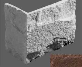 Искусственный камень Leonardo Stone Угловой элемент Турин 709 17,6/7,4(26/12,5)x14.5x3