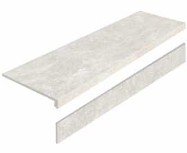 Staro Ступень L Mystical Charm Bianco Matt с подступенником 32x120
