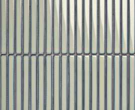 Мозаика Porcelain mosaic Y15FW29 Strip Салатный глянцевый 1.5х14.5 29.4х31.3