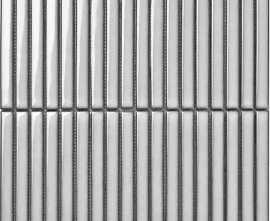 Мозаика Porcelain mosaic Y15FW22 Strip Серый глянцевый 1.5х14.5 29.4х31.3