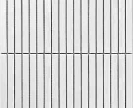 Мозаика Porcelain mosaic Y15F801 Strip Белый матовый 1.5х14.5 29.4х31.3