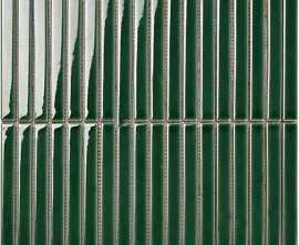 Мозаика Porcelain mosaic Y15F340 Strip Зеленый глянцевый 1.5х14.5 29.4х31.3